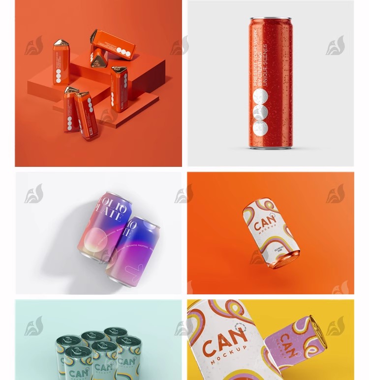 图片[25]-易拉罐饮料饮品可乐啤酒瓶子包装样机VI品牌展示模板PSD设计素材-大怪兽分享