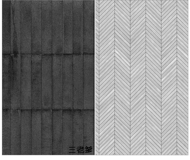 图片[39]-鹅卵石瓦片青瓦小青砖贴图地面铺装拼花ps素材库新中式园林铺地su-大怪兽分享