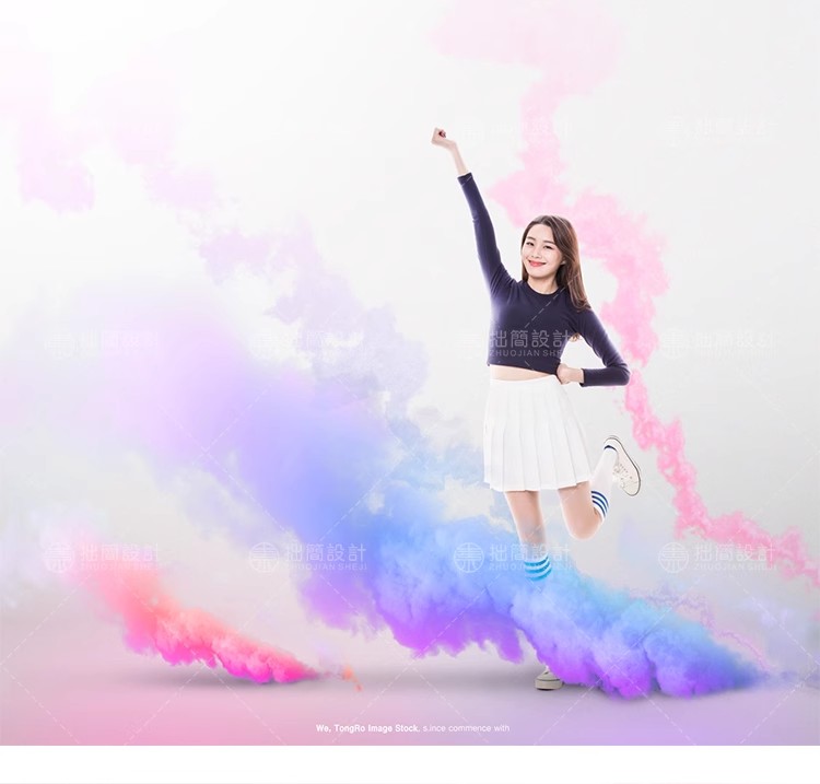 图片[12]-RW-63创意时尚彩色烟雾颜料油漆女性模特人物PSD广告海报设计素材-大怪兽分享