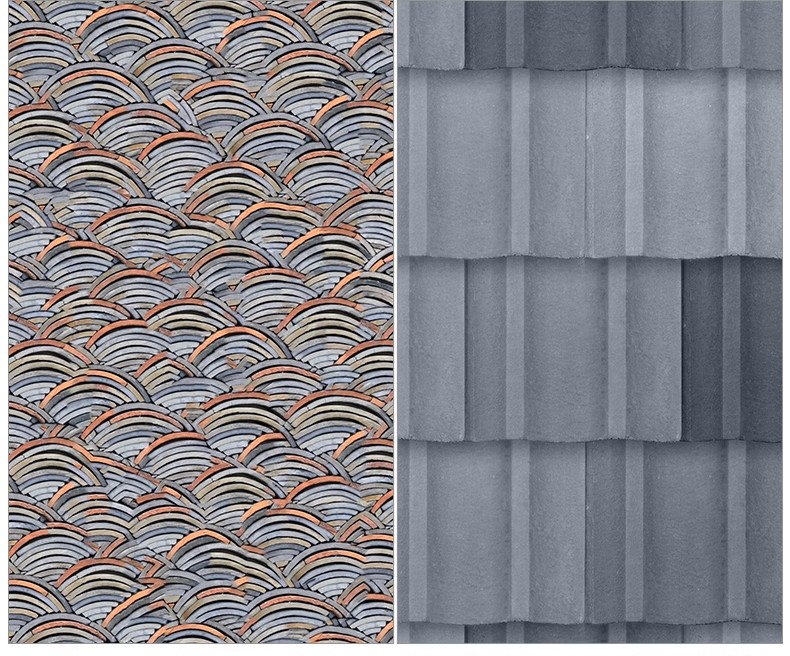 图片[43]-鹅卵石瓦片青瓦小青砖贴图地面铺装拼花ps素材库新中式园林铺地su-大怪兽分享