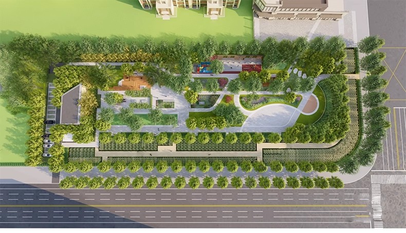 图片[42]-现代线性带状口袋公园街头绿地市政小游园城市休闲广场景观su模型-大怪兽分享