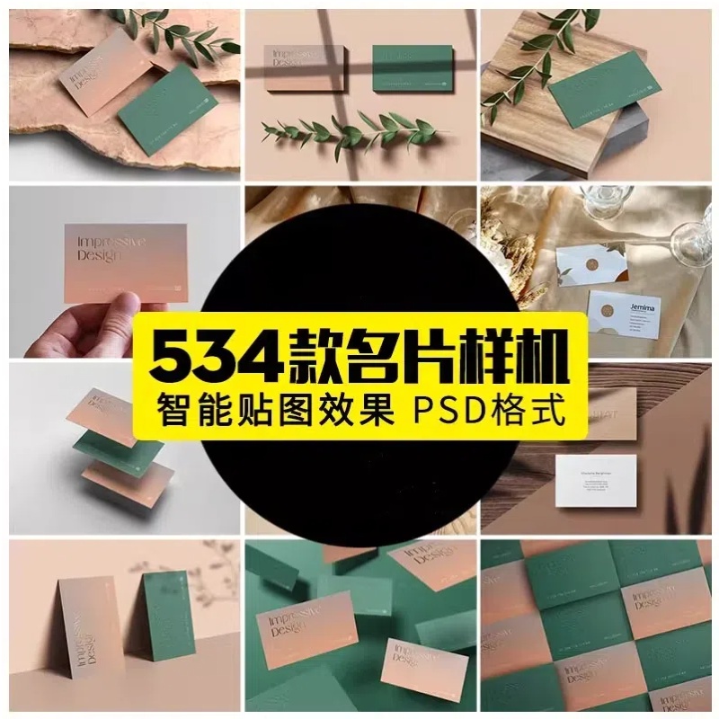 手持名片卡片邀请函企业品牌logo场景展示VI提案样机PSD设计素材-大怪兽分享