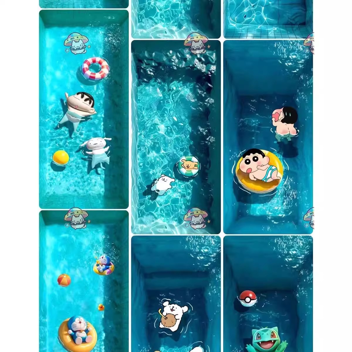 图片[10]-99张4K超清壁纸 夏日泳池合集 苹果手机壁纸 小黄人线条小狗泳池-大怪兽分享