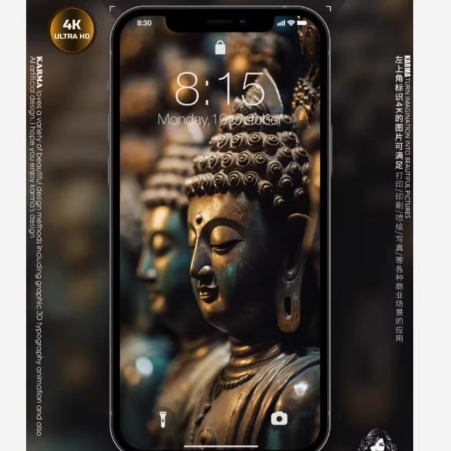 图片[7]-40P手机壁纸|菩萨国风复古24K超高清无损简约高级|iPhone苹果壁纸-大怪兽分享