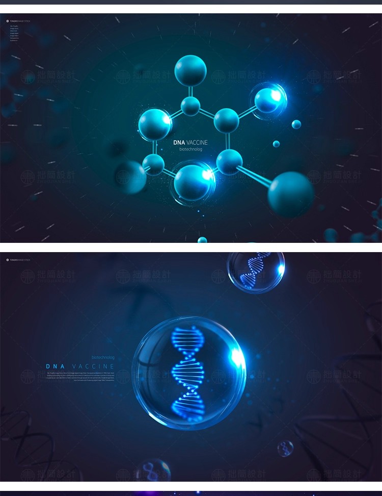 图片[3]-医疗生物科技DNA基因链细胞分子护肤品化妆品海报PSD设计素材模板-大怪兽分享