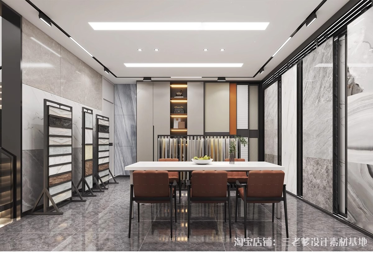 图片[4]-主材建材专卖店3d模型 cad施工图卫浴地板灯具瓷砖洁具展厅3dmax-大怪兽分享