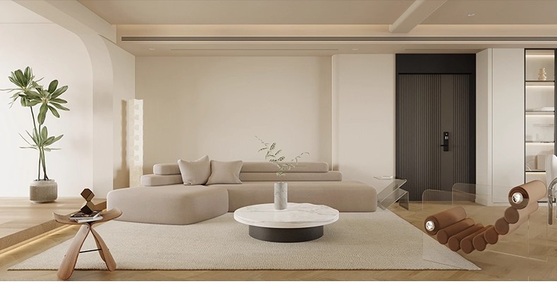 图片[4]-奶油风CAD施工图纸 装修设计效果图室内3d模型cr模型现代极简侘寂-大怪兽分享