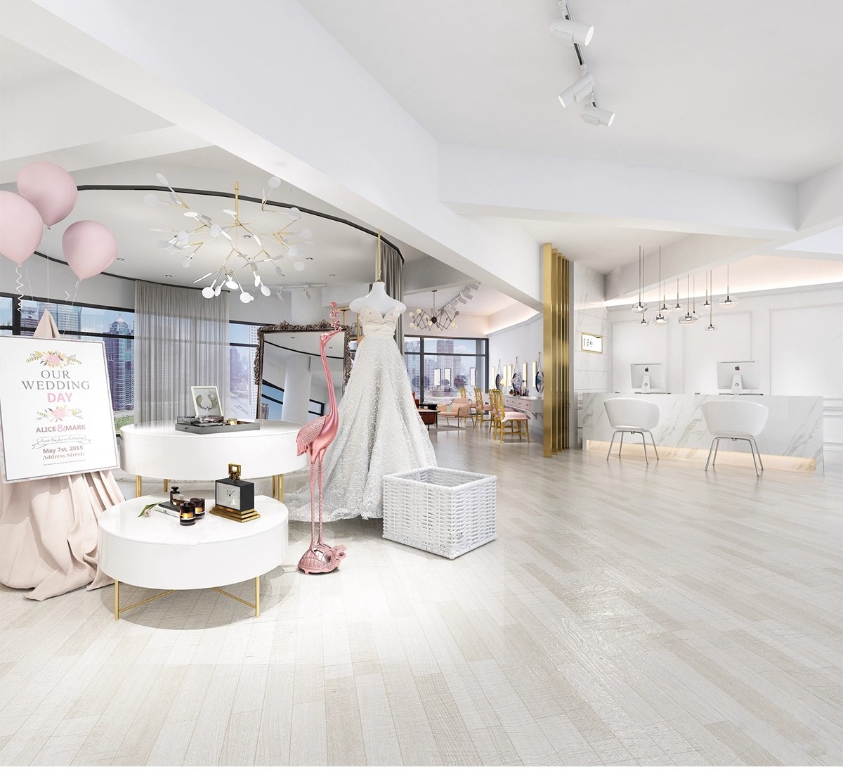 图片[4]-草图大师sketchup北欧LOFT工业风婚纱婚礼摄影店晚礼服影楼SU模型-大怪兽分享