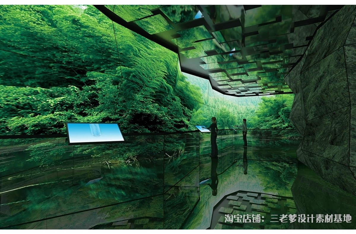 图片[5]-沉浸式展厅SU模型互动科技文化生态现代概念展览馆空间草图大师-大怪兽分享