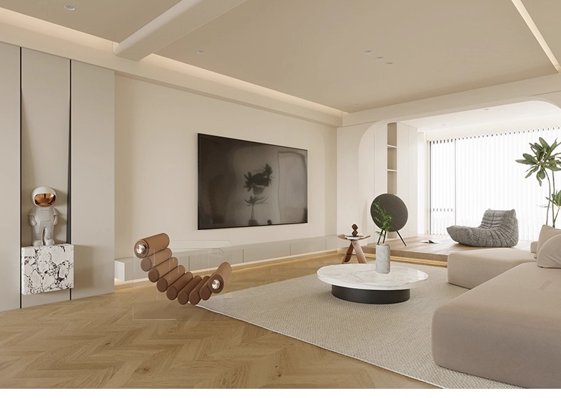 图片[5]-奶油风CAD施工图纸 装修设计效果图室内3d模型cr模型现代极简侘寂-大怪兽分享