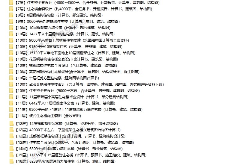 图片[6]-土木工程专业住宅楼全套设计建筑图结构图计算书CAD施工图纸素材-大怪兽分享