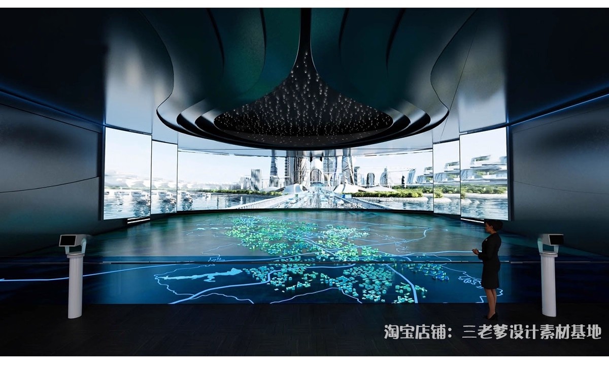 图片[6]-沉浸式展厅SU模型互动科技文化生态现代概念展览馆空间草图大师-大怪兽分享