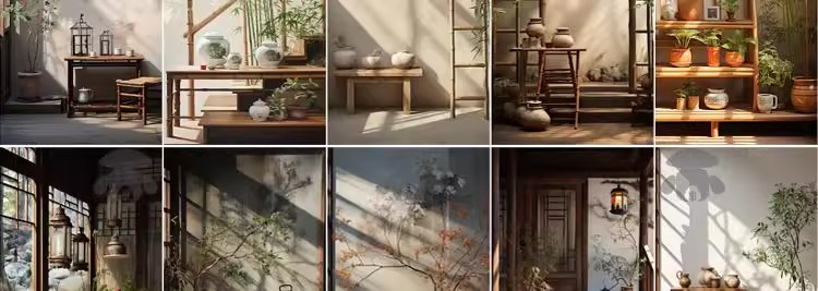 图片[7]-中式古风农村室内场景年代感茶室高清绿幕直播间虚化背景图片素材-大怪兽分享