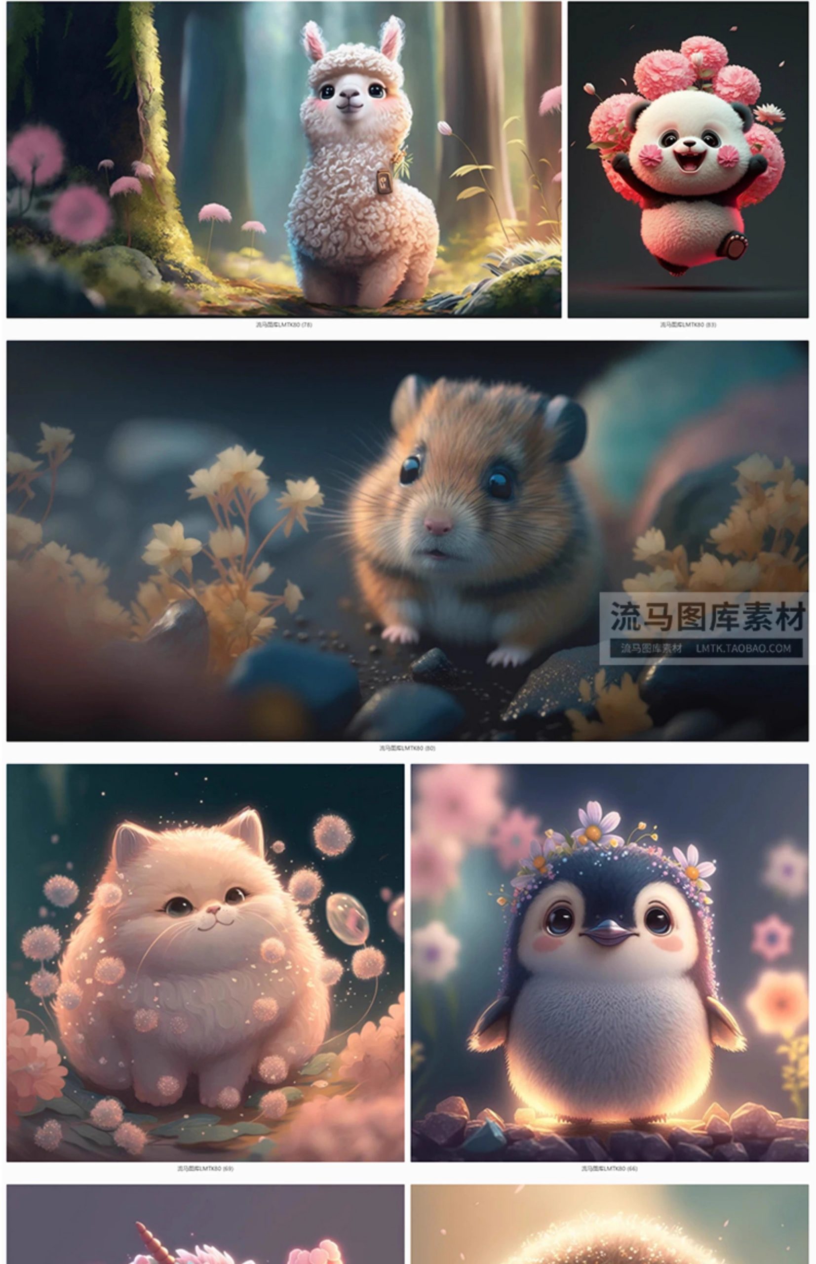 图片[7]-创意可爱小动物真实立体场景小精灵背景桌面头像JPG高清图片素材-大怪兽分享
