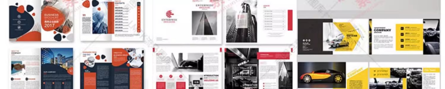 图片[6]-创意简约企业宣传画册毕业设计个人作品集AI矢量 CDR PSD素材模板-大怪兽分享