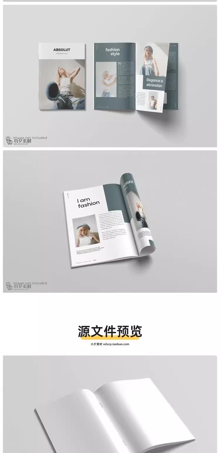 图片[8]-书本书籍时尚杂志内页封面智能贴图文创样机PSD分层设计素材-大怪兽分享