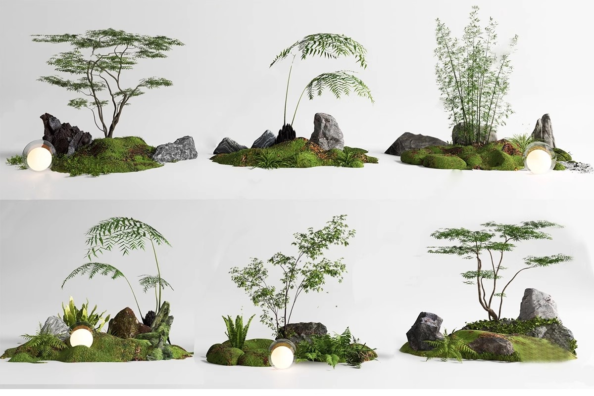 图片[7]-SU新中式禅意日式园艺小品庭院园林植物景观草图大师景观小品模型-大怪兽分享