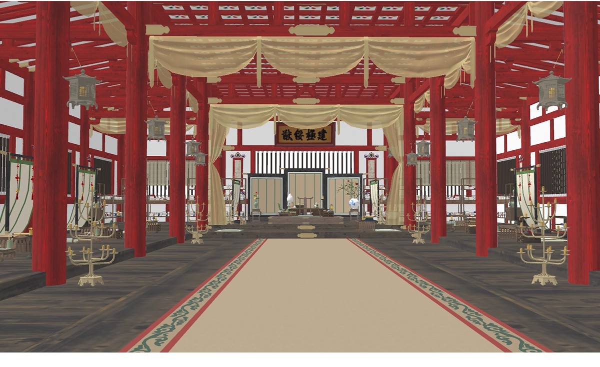 图片[7]-宫殿大殿王府SU模型库中式古建筑古代会客厅卧房影视布景草图大师-大怪兽分享