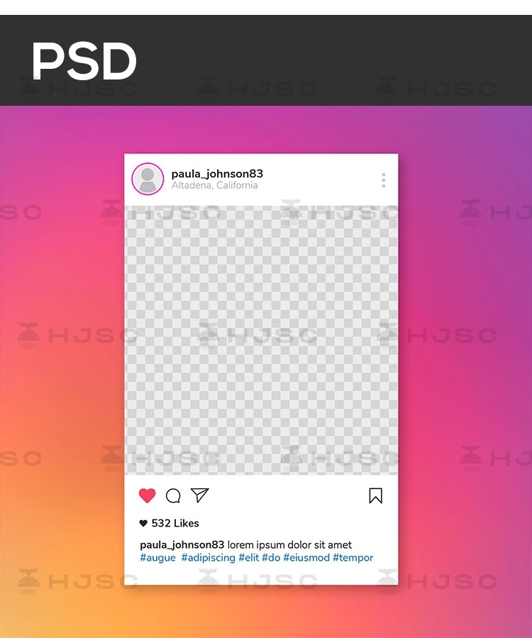 图片[7]-ins网红instagram拍照框朋友圈打卡相框AI矢量PSD设计素材模版PS-大怪兽分享