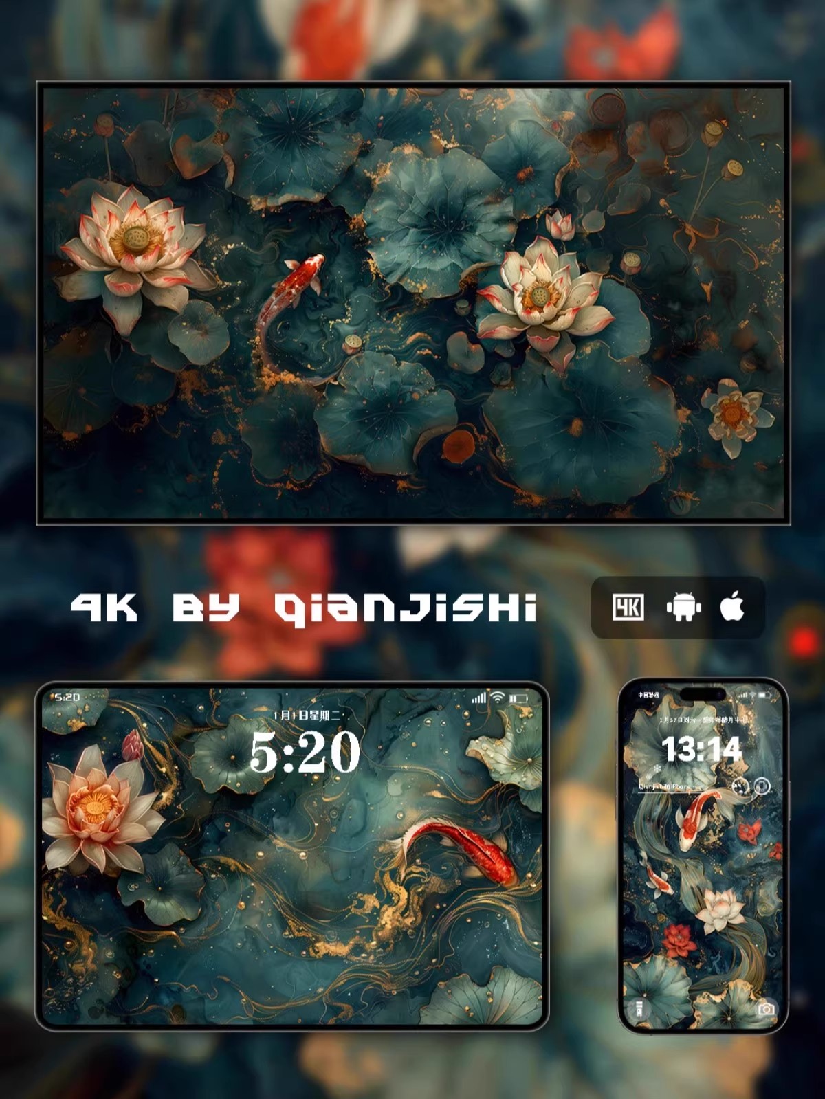 图片[8]-36张浓墨版绘4K超清无损壁纸 全画幅国风平板手机电脑全套折叠屏-大怪兽分享
