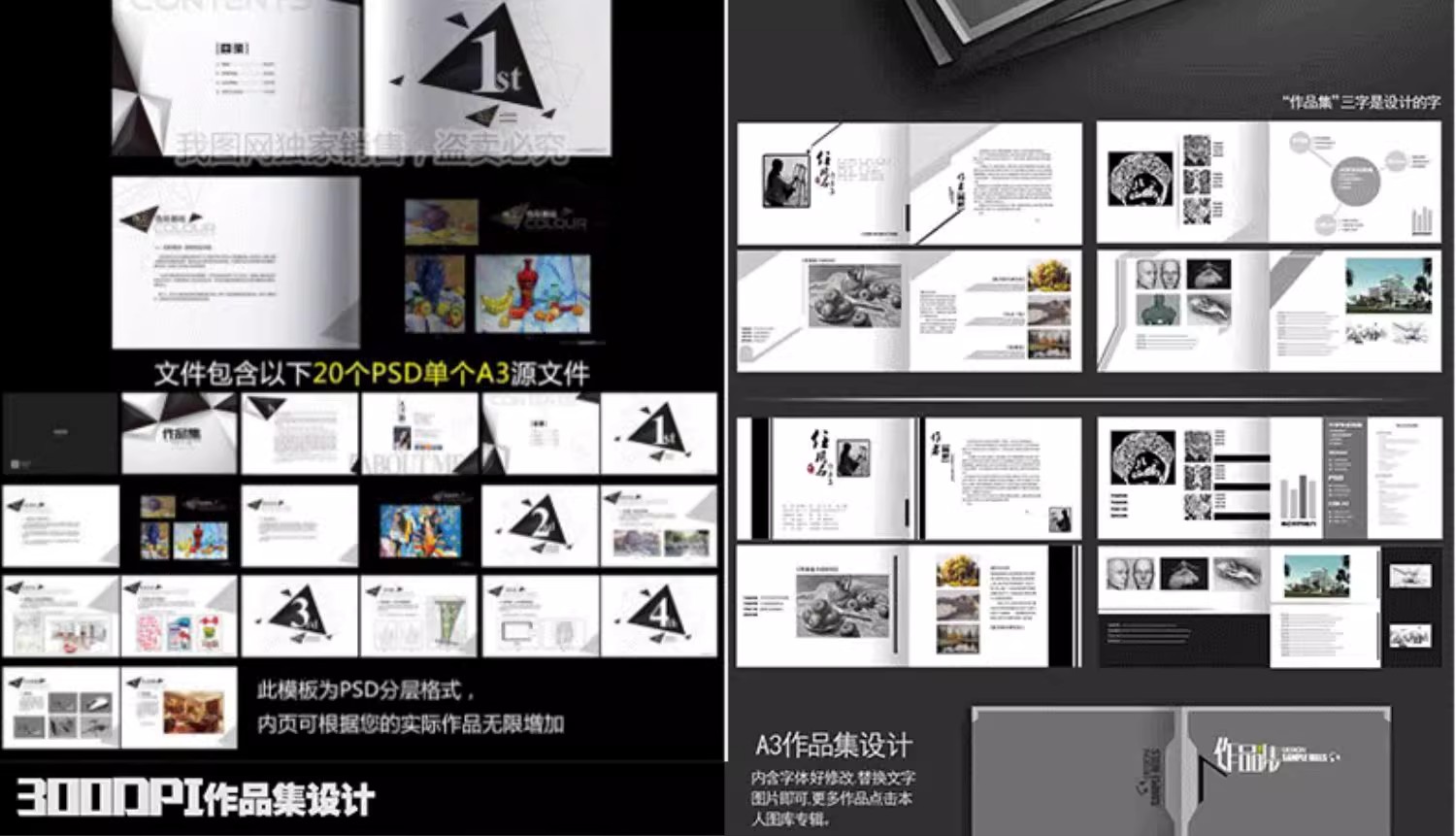 图片[6]-创意个人作品集模板psd分层源文件摄影平面作品展示画册排版素材-大怪兽分享