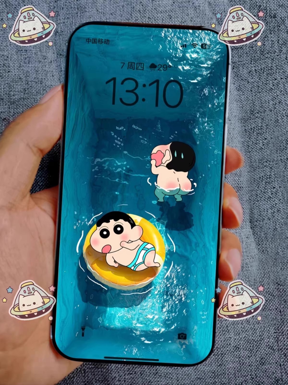 图片[9]-泳池蜡笔小新 苹果可爱手机壁纸iPhone平板Mac电脑ipad4K高清无损-大怪兽分享