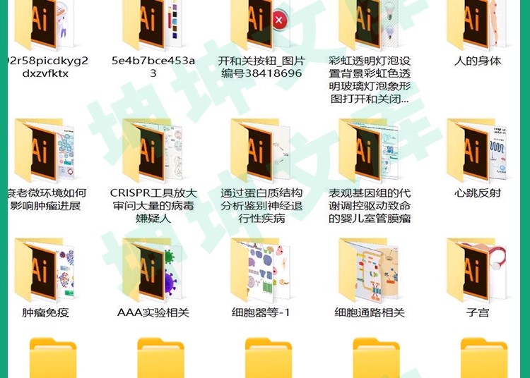 图片[5]-【科研绘图】ppt素材ai模板生物医学可编辑插图细胞流程图通路图-大怪兽分享