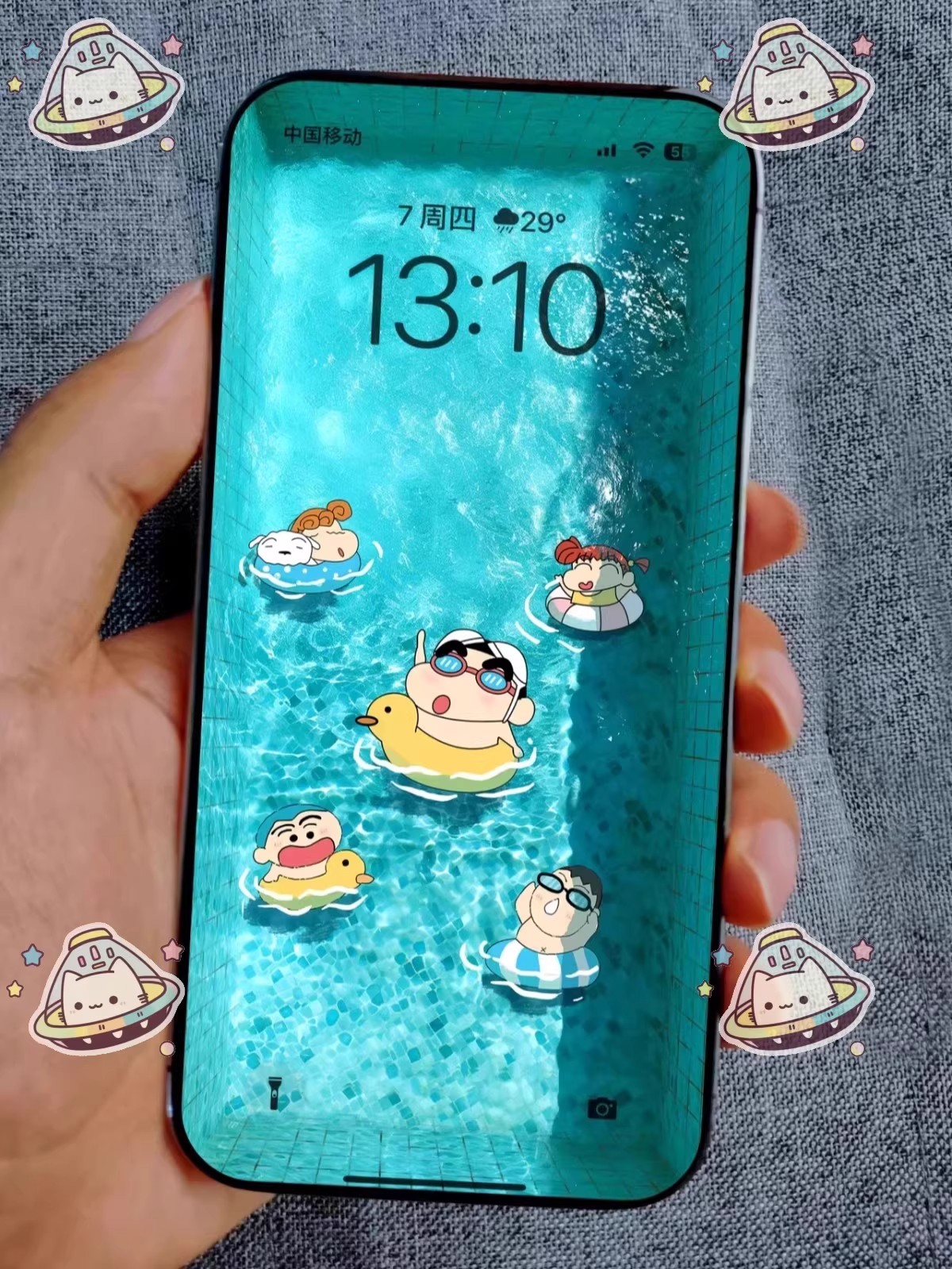 图片[10]-泳池蜡笔小新 苹果可爱手机壁纸iPhone平板Mac电脑ipad4K高清无损-大怪兽分享