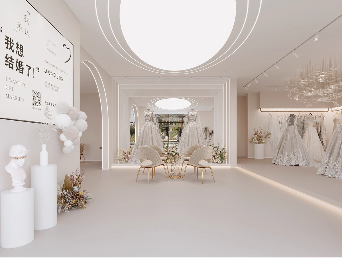 图片[10]-婚纱店摄影店效果图装修 工装婚礼门面门头室内软装装饰设计图库-大怪兽分享