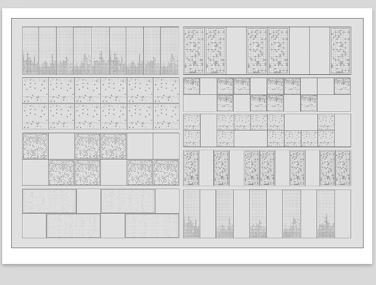 图片[12]-穿孔板冲孔CAD施工图铝板墙板景观建筑材料表皮渐变景墙围墙图库-大怪兽分享