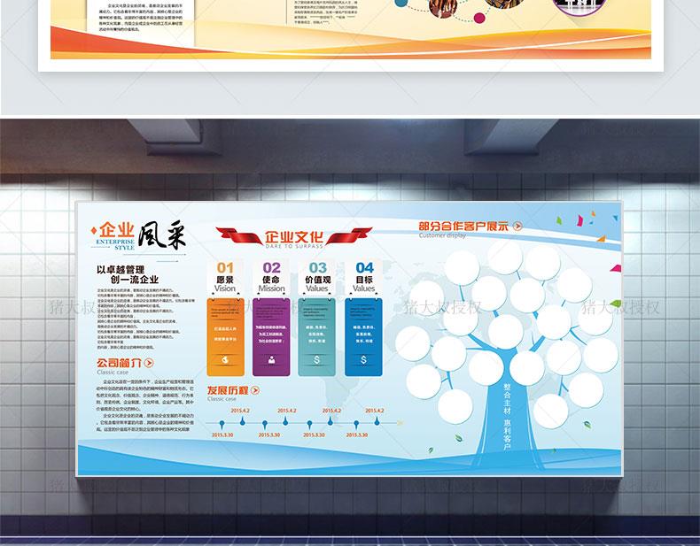图片[14]-公司企业文化形象墙宣传栏PS海报PSD模板CDR文化展板AI设计素材-大怪兽分享
