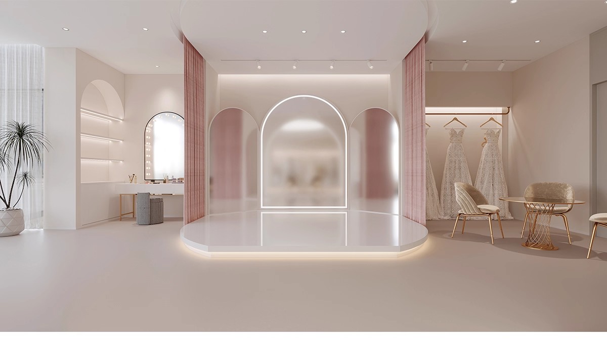 图片[12]-婚纱店摄影店效果图装修 工装婚礼门面门头室内软装装饰设计图库-大怪兽分享
