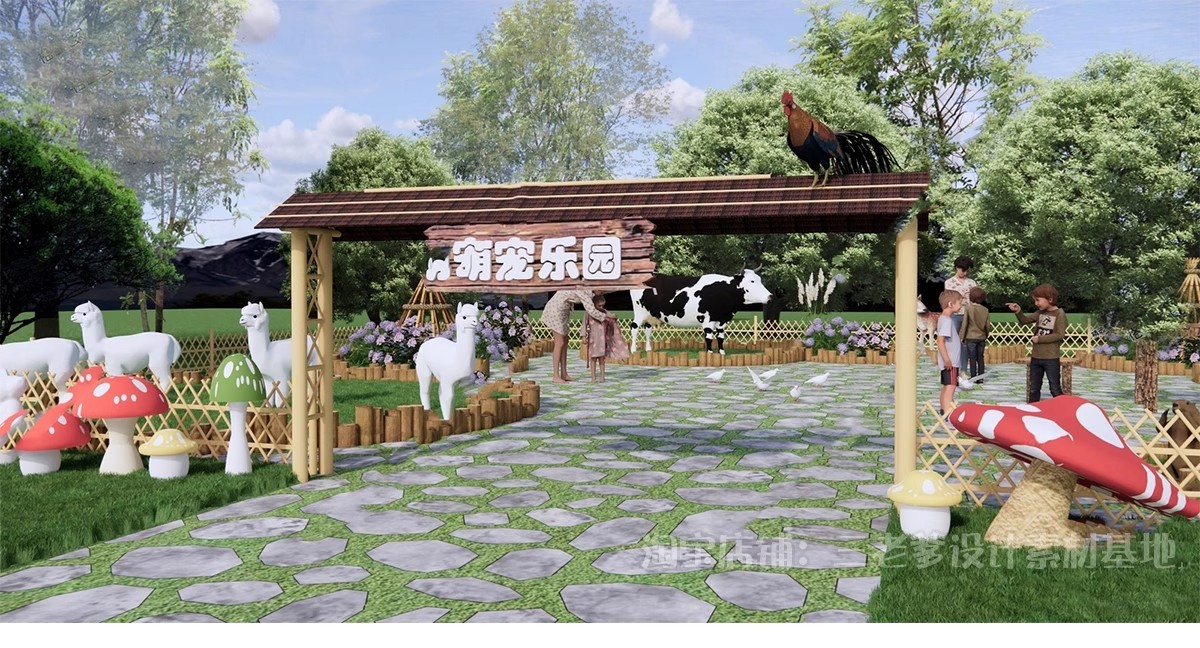 图片[13]-宠物乐园 领养基地主题公园活动场地游乐中心寄养 su模型草图大师-大怪兽分享
