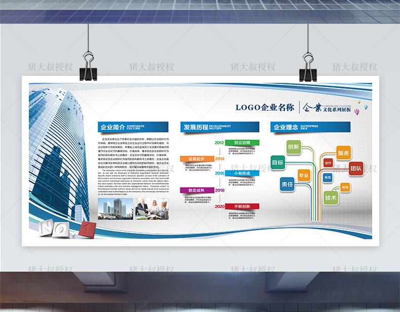 图片[15]-公司企业文化形象墙宣传栏PS海报PSD模板CDR文化展板AI设计素材-大怪兽分享