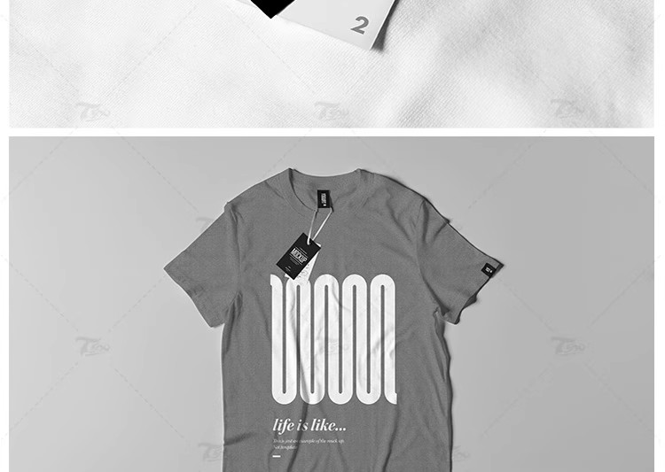 图片[41]-T恤工作服装文化衫衣服布纹LOGO效果VI展示PSD智能贴图样机PS模板-大怪兽分享