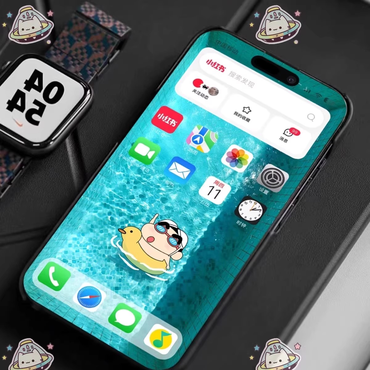 图片[15]-泳池蜡笔小新 苹果可爱手机壁纸iPhone平板Mac电脑ipad4K高清无损-大怪兽分享