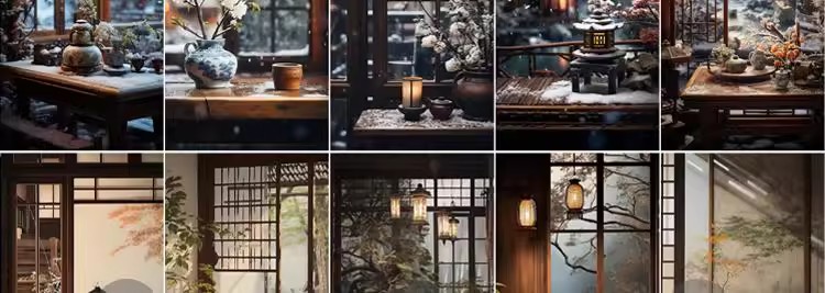 图片[15]-中式古风农村室内场景年代感茶室高清绿幕直播间虚化背景图片素材-大怪兽分享
