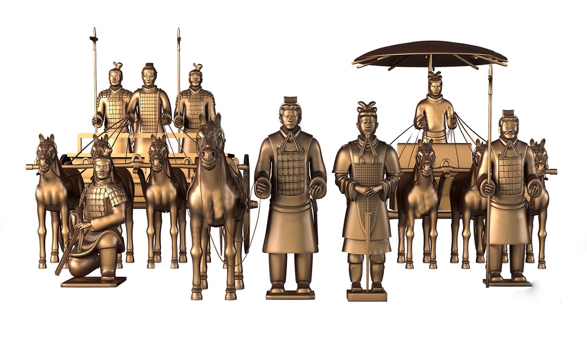 图片[16]-古代人物铸铜铜人雕塑新中式民俗商业街步行街广场草图大师SU模型-大怪兽分享