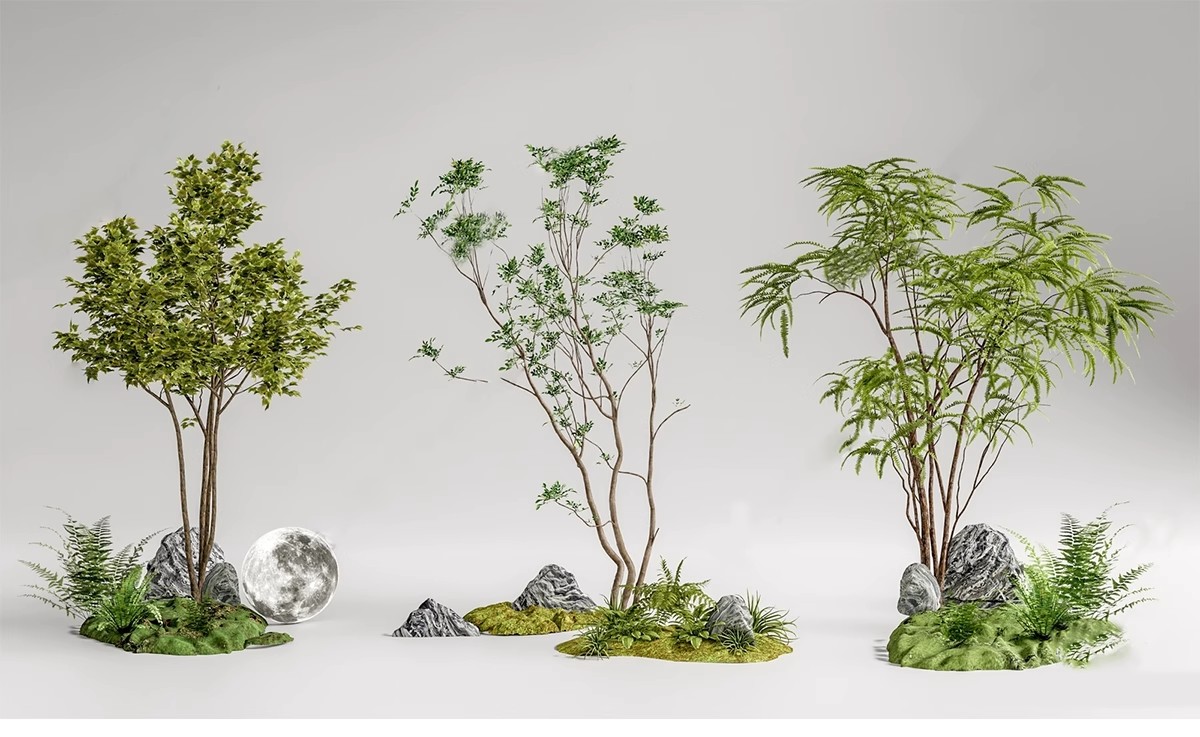 图片[16]-SU新中式禅意日式园艺小品庭院园林植物景观草图大师景观小品模型-大怪兽分享
