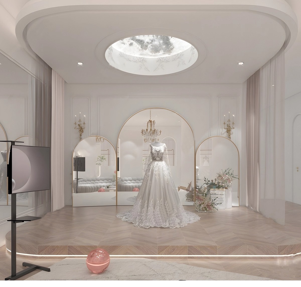 图片[17]-草图大师sketchup北欧LOFT工业风婚纱婚礼摄影店晚礼服影楼SU模型-大怪兽分享