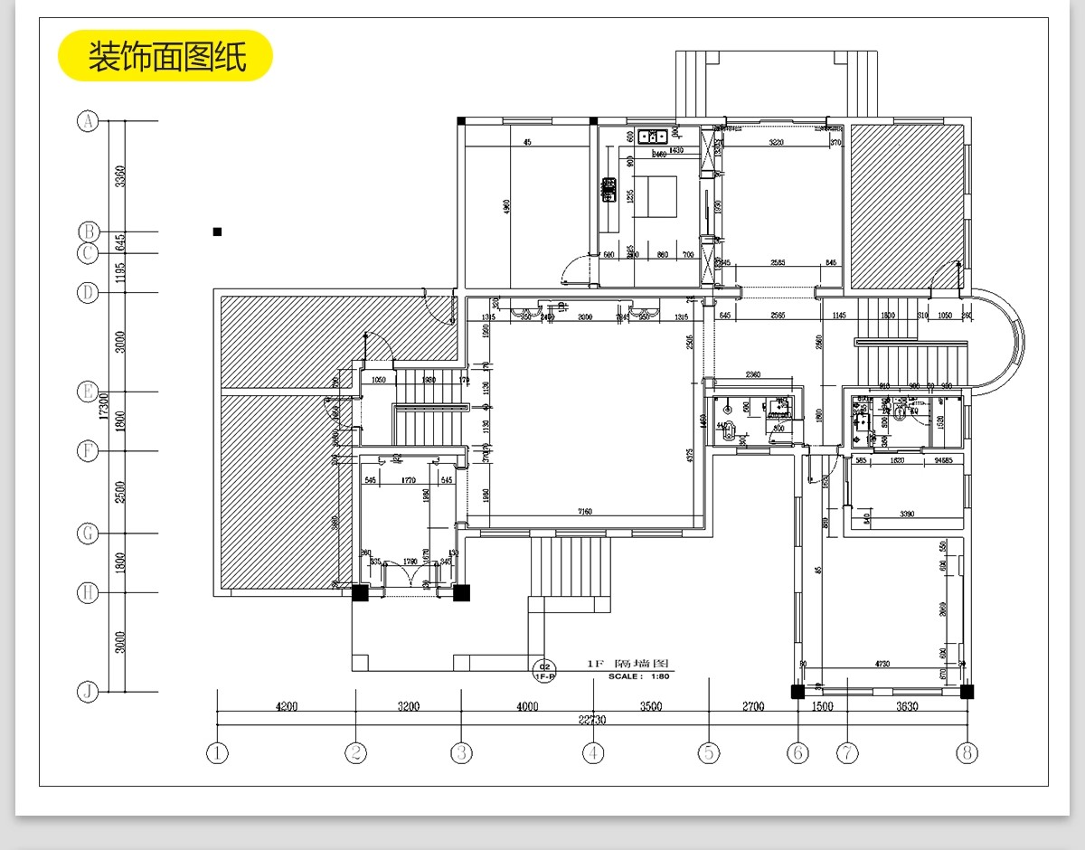 图片[20]-别墅自建房室内设计CAD平面布置图方案布局优化建筑农村施工图纸-大怪兽分享