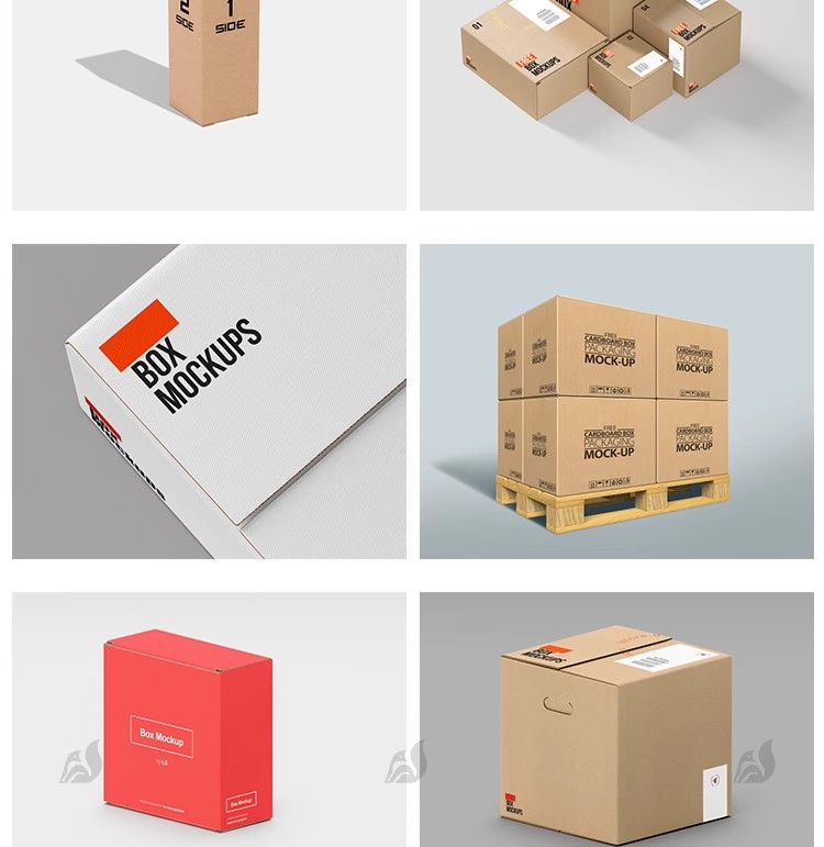 图片[7]-包裹瓦楞牛皮纸箱快递MOCKUP包装盒LOGO智能贴图样机展示PSD素材-大怪兽分享