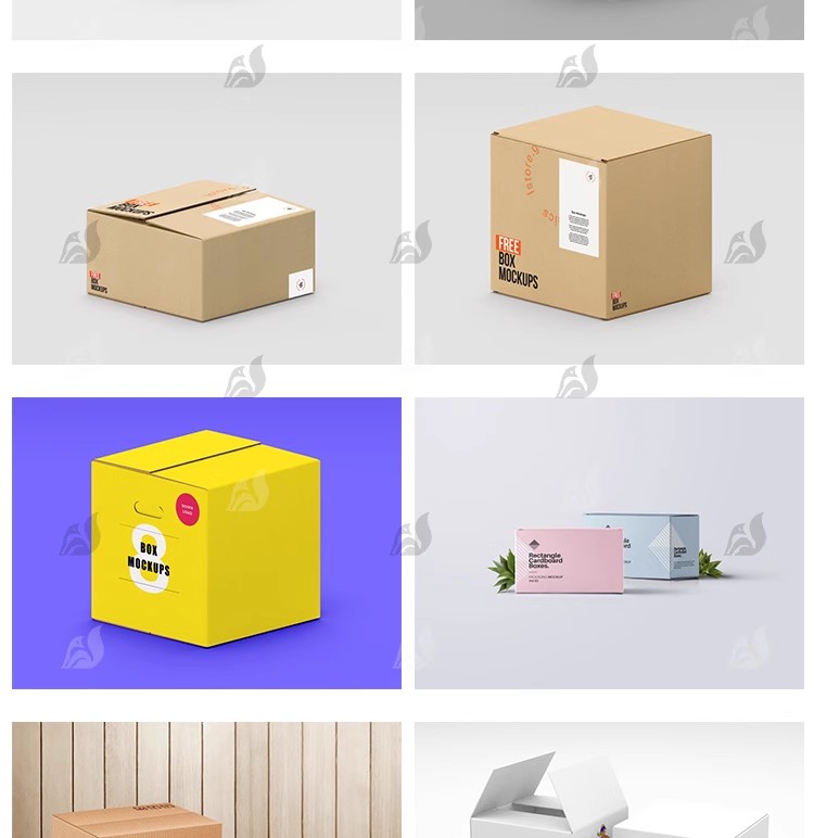 图片[8]-包裹瓦楞牛皮纸箱快递MOCKUP包装盒LOGO智能贴图样机展示PSD素材-大怪兽分享