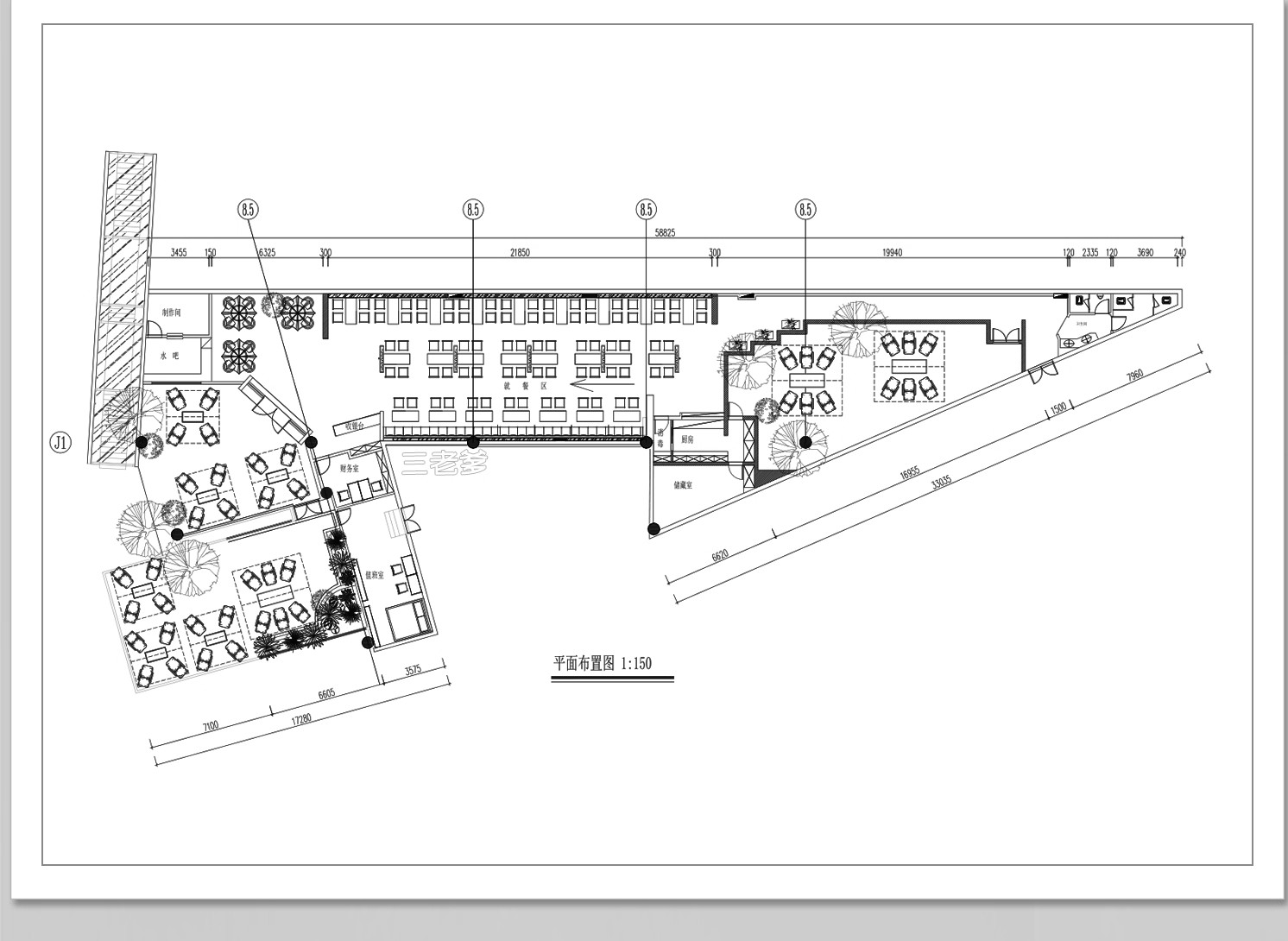图片[20]-烧烤店烤肉店CAD餐饮平面布局方案图块文件布置图施工图素材库-大怪兽分享