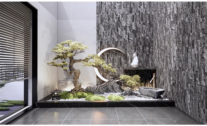 图片[23]-SU新中式禅意日式园艺小品庭院园林植物景观草图大师景观小品模型-大怪兽分享