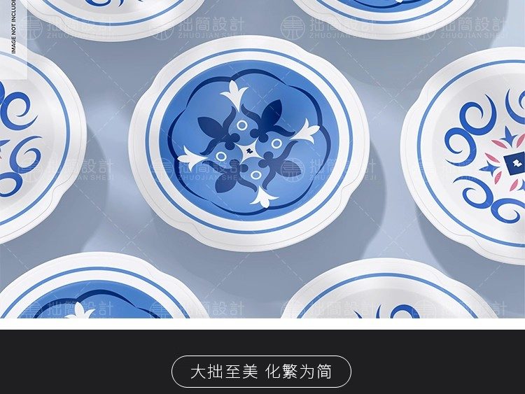 图片[12]-17款餐饮文创品牌VI陶瓷餐具盘子智能贴图样机PSD设计素材模板ps-大怪兽分享