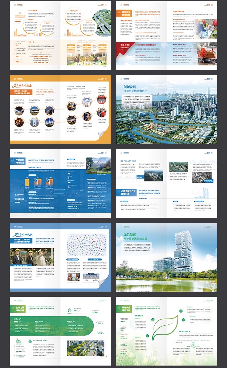 图片[4]-28P城市建设发展政务宣传画册手册封面内页排版AI设计素材模板-大怪兽分享