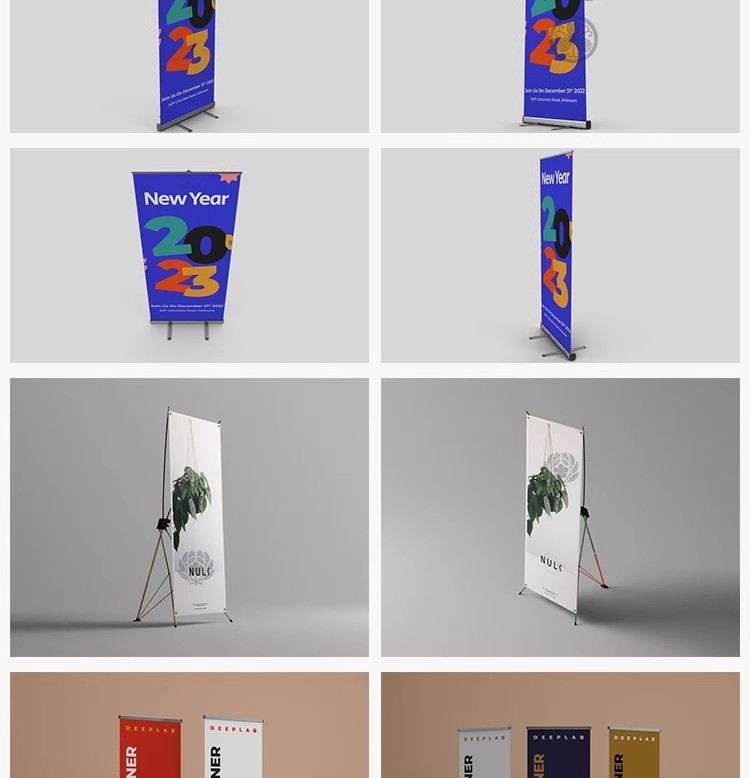 图片[12]-高品质易拉宝x展架形象展示摆放场景模型智能贴图样机PSD素材模板-大怪兽分享