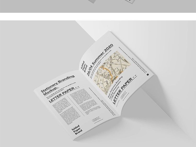图片[8]-A4骑马钉产品宣传画册书籍杂志手册内页展示贴图样机PSD设计素材-大怪兽分享