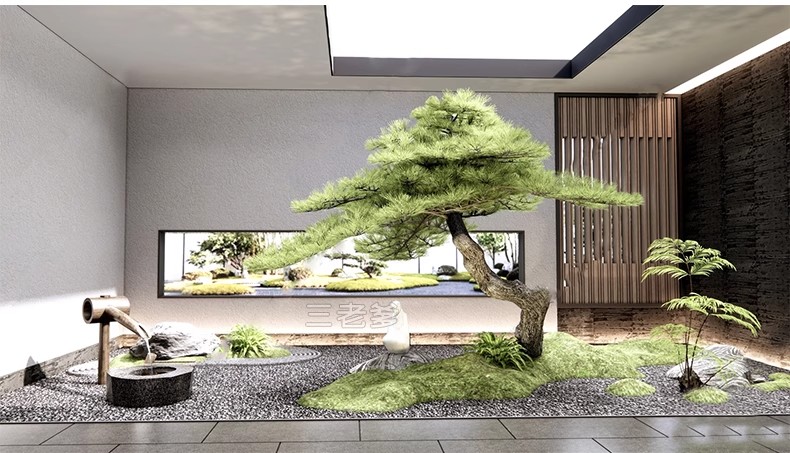 图片[27]-SU新中式禅意日式园艺小品庭院园林植物景观草图大师景观小品模型-大怪兽分享